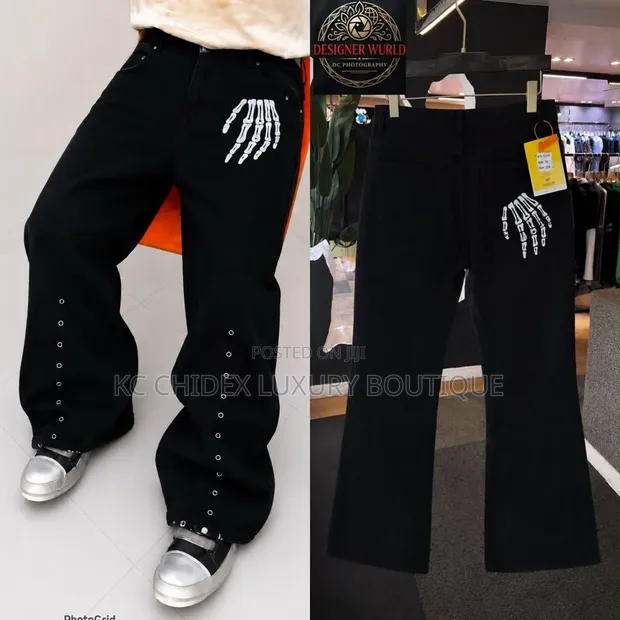 Louis Vuitton Luxury Baggy Jeans - 1