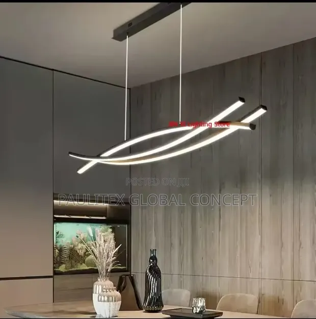 Modern Wavy LED Pendant Light - 1