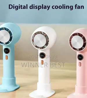 High-Speed Phone Holder Handheld Table Fan