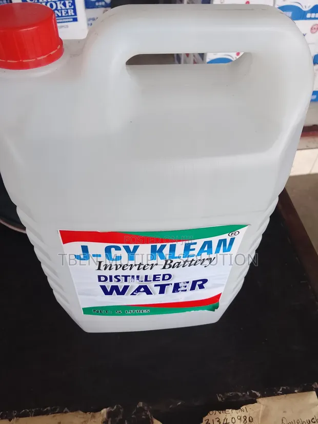 5 Liters J-Cy Klean Inverter Battery Distilled Water - 1