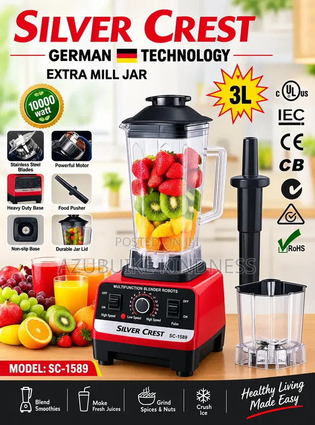 Silver Crest 10000W Multifunction Blender - 1