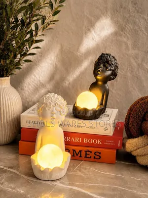 Moon Boy Lotus Lamp - Aesthetic Night Light Decor