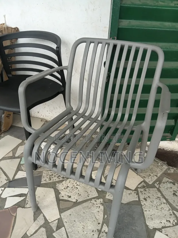 Home Interiors Filastik Chair na Lambu - Sabon Abu - 1