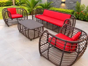 Executive Cushioned Outdoor Chair & Table Set