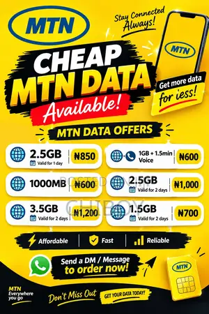 Cheap MTN Data Top-up Service