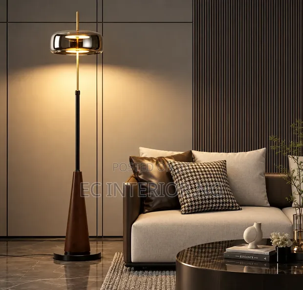 Nordic Glass Lampshade Floor Lamp - 1