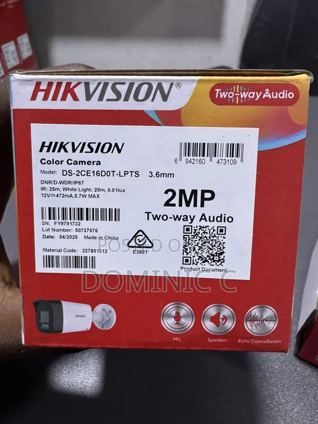 Hikvision DS-2CE16DOT-LPTS Outdoor CCTV Camera - 1