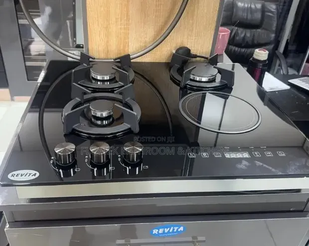 Revita 3-Gas + 1 Induction Gilash Hob - 1
