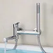Wall Mounted Bathtub Faucet with Waterfall Shower - 2