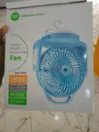 DP-7620 Rechargeable Desktop Fan with LED Light - 2
