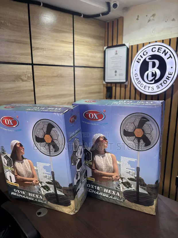 Brand New Ox Rechargeable Standing Fan - 1