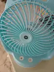 Portable Rechargeable Fan with Emergency Light - 1
