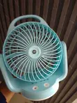 DP Rechargeable Desk Fan with LED Light - 2