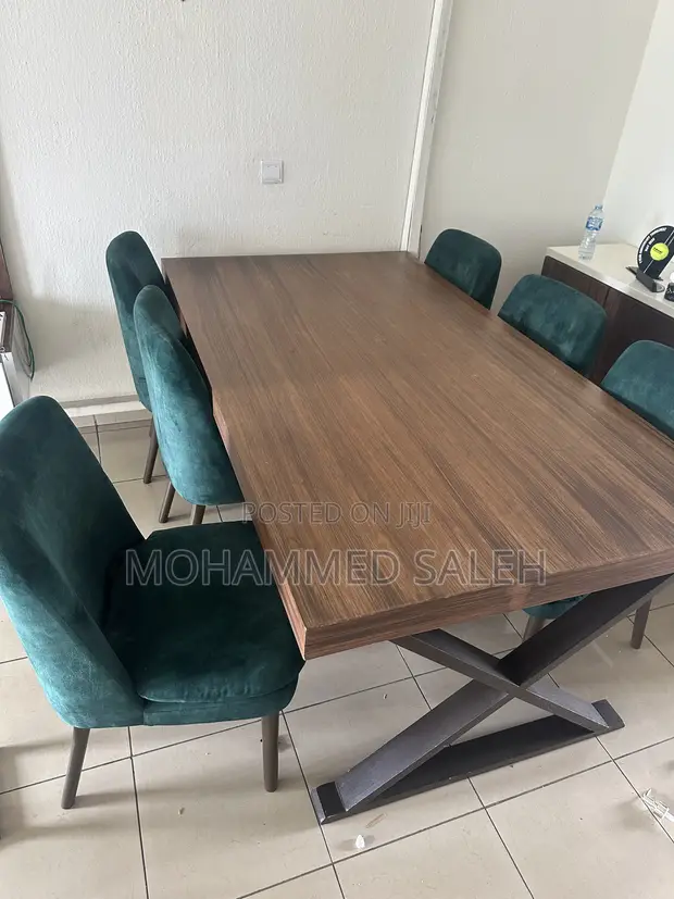 Home Interiors Rectangular Dining Table tare da 6 kujeru - 1