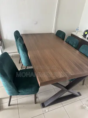 Home Interiors Rectangular Dining Table tare da 6 kujeru