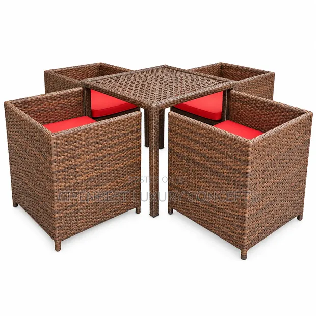 Brand New 4-Seater Outdoor Rattan Patio Set - 1