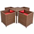 Brand New 4-Seater Outdoor Rattan Patio Set - 1