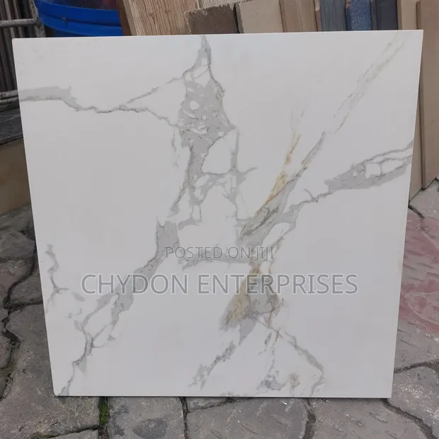 Carara White Floor Tiles 40x40cm - 1