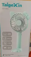 4" Rechargeable Mini Table Fan with Phone Holder - 2
