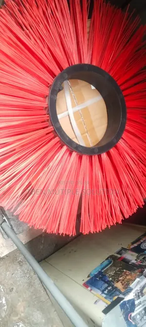 36 Pieces Red Industrial Sweeper Tube Brooms