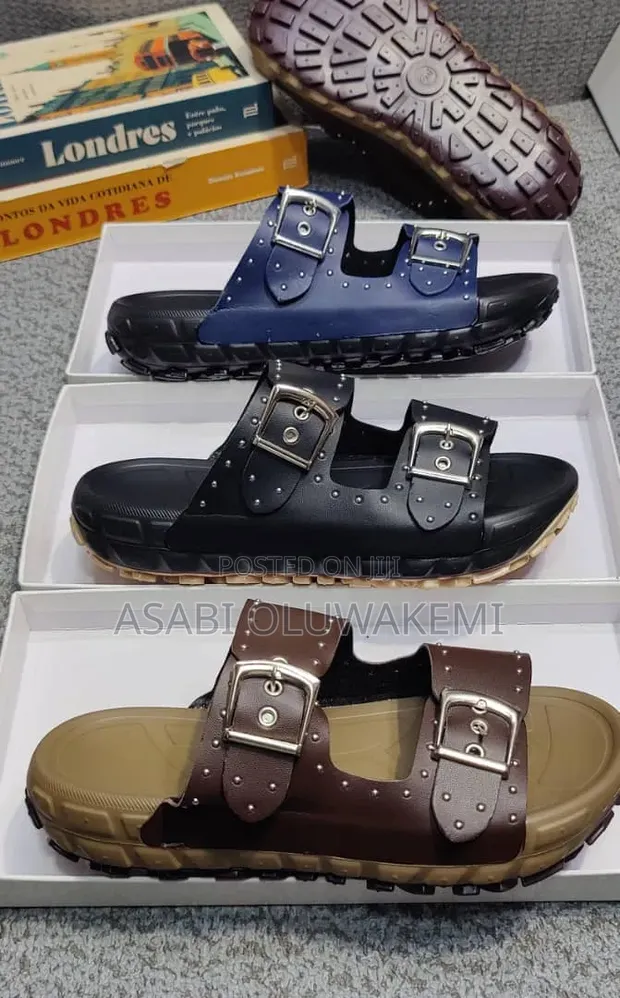 Casablanca Quality Leather Slides - Size 40-45 - 1