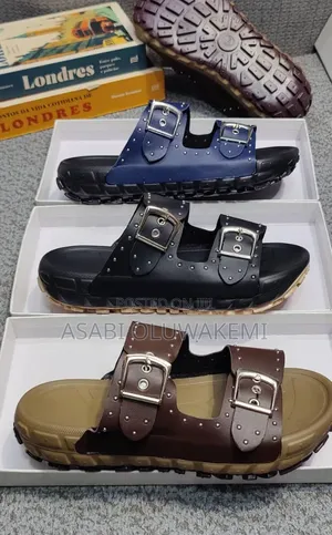 Casablanca Quality Leather Slides - Girman 40-45