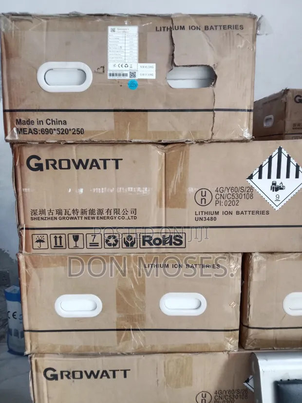 5kWh 48V Growatt Solar Lithium-Ion Battery - 1