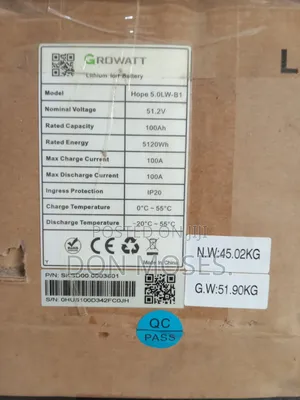 5kWh 48V Growatt Solar Lithium-Ion Battery