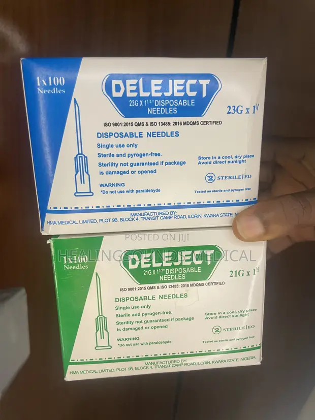 Disposable Needles 21G & 23G (100 Pcs) - 1