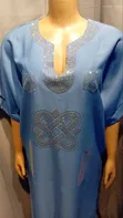 RTW Original Stoned Danshiki Gown - Baby Blue - 2