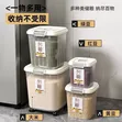 Plastic Rice Storage Container with Wheels - 3