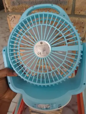 DP Portable Rechargeable Desktop Fan with LED Light