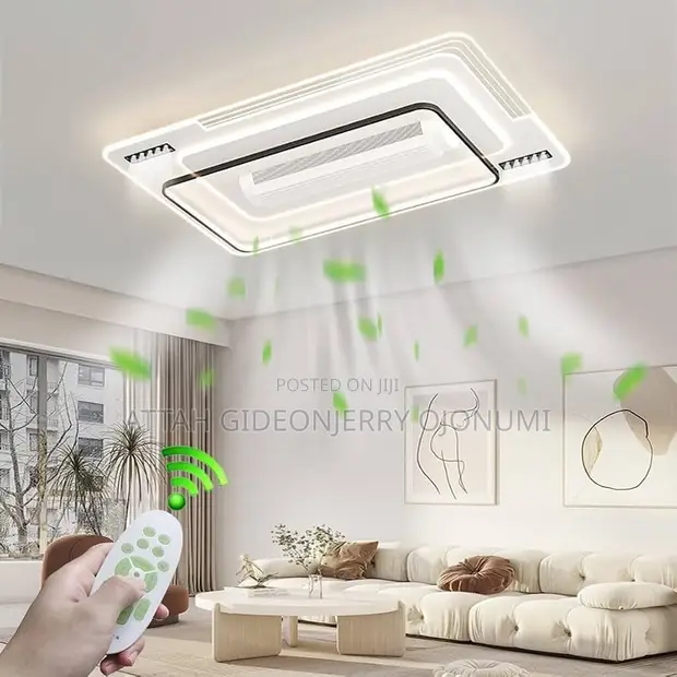 Smart Voice-Controlled Ceiling Fan & Light Combo - 1