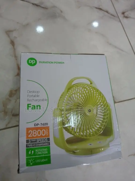 DP Portable Rechargeable Fan - DP-7620 - 1