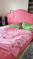 Home Interiors 6x7 Pink Bed Frame - 1