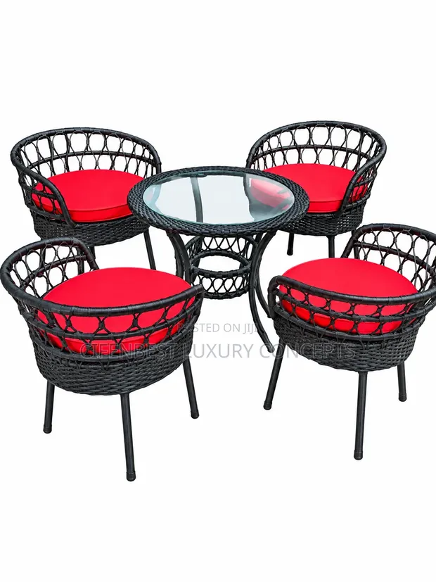 Four Seater Patio Outdoor Table and Chair Set - 1