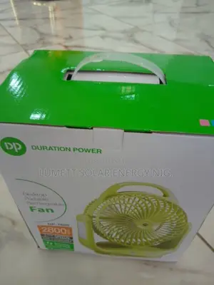 DP Desktop Rechargeable Fan with LED Light