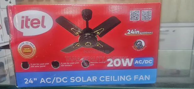 Itel AC/DC Solar Ceiling Fan - 1