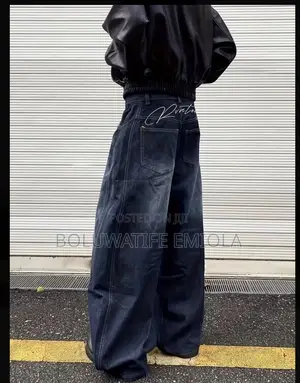 Bale Fabrics Black Wide-Leg Jeans - Brand New
