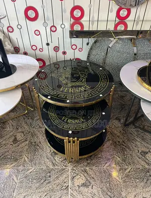 Home Interiors Round Black Center Table