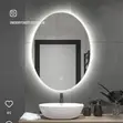 Standard Round LED Smart Wall Mirror with Touch Sensor - 2