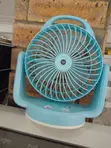 DP-7620 Mini Portable Rechargeable Fan with Light - 1