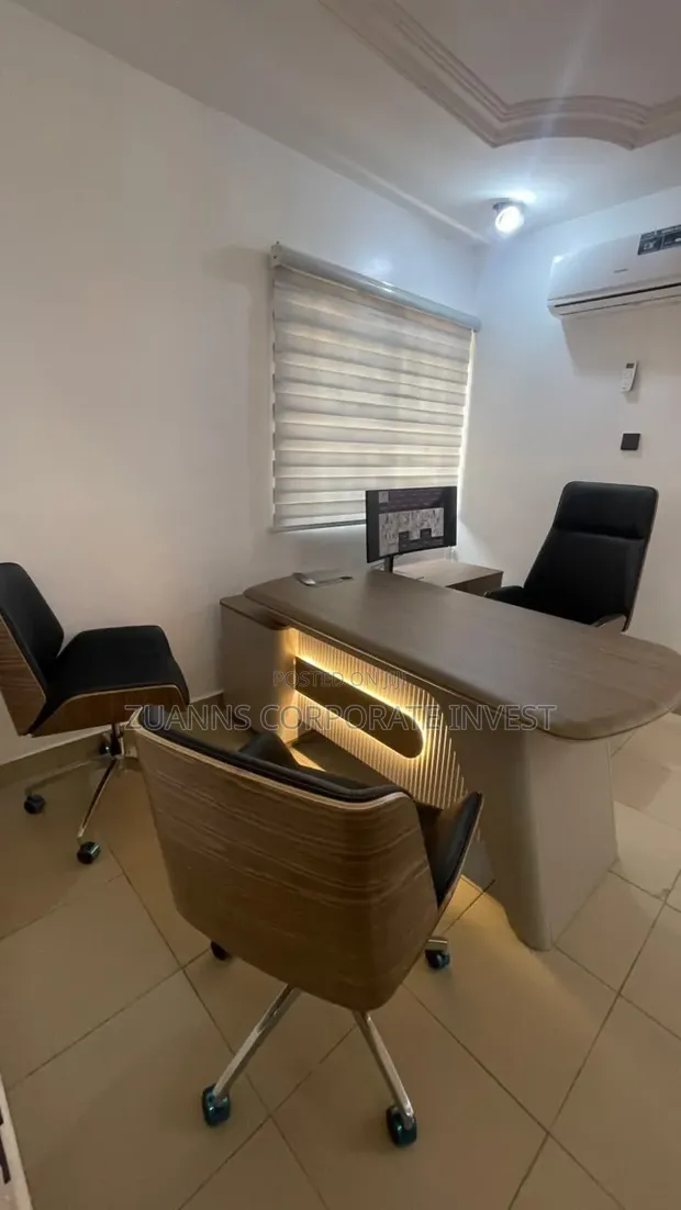 Executive Imported Luxury Office Chair and Table Set - 1