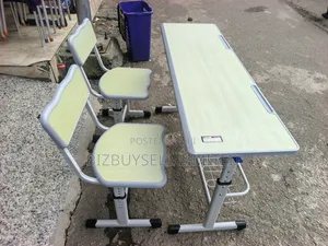 2-in-1 Student Table and Chair, Adjustable Desk