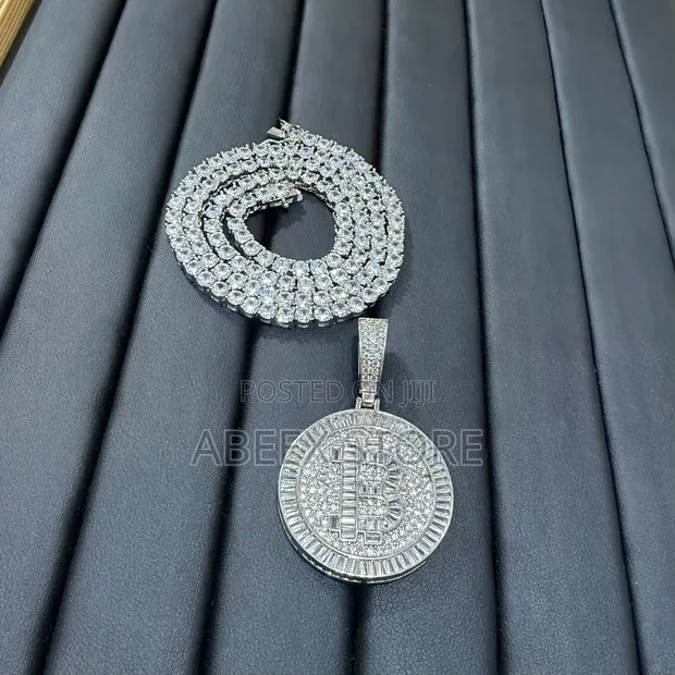 Zirconia Tennis Chain and Pendant - 1