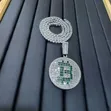 Zirconia Tennis Chain and Pendant - 2