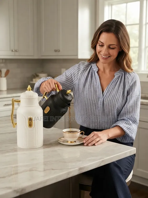 Original Vocck Vacuum Jug 1.0L Fari & Zinariya - 1