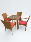 Luxury Outdoor Rattan Four Seater Set - 1