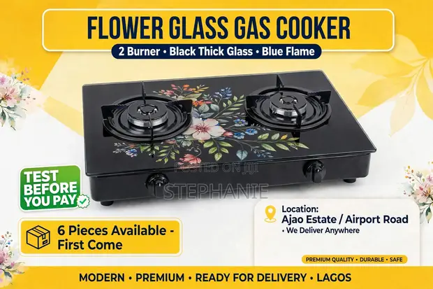 Thermocool 2 Burner Glass Gas Cooker - 1