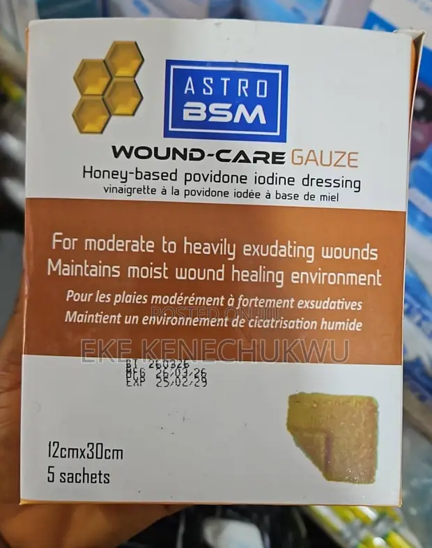 Gauze Mai Dauke Da Zuma Da Povidone Iodine - 1